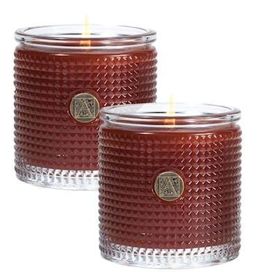 Pumpkin Spice Textured Glass Candle - 6 oz