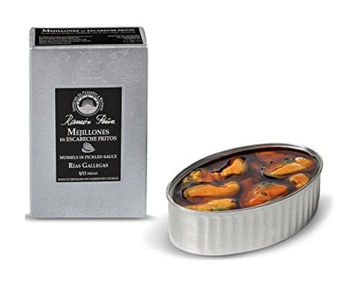 Ramon Pena Mussels in Pickled Sauce 8/12 Silver Line 110g