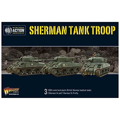 Bolt Action, Tank Platoons - Sherman V Tank Troop (2 Sherman V's 1 Firefly)