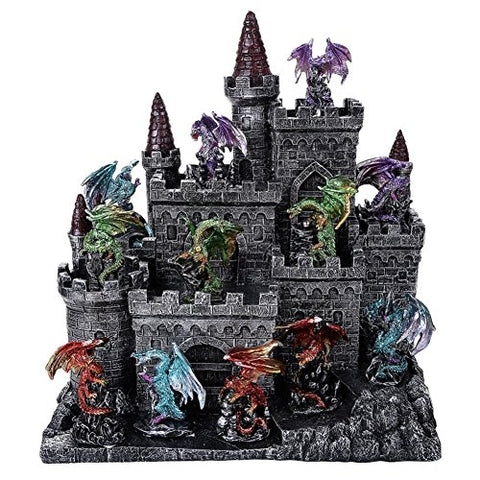 12 Pc Dragon Set with Castle