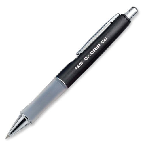 Dr. Grip Limited Retractable Rolling Ball Pen, Blue Barrel, Fine - Black Ink (3 Pieces) and 
Gel Ink Rolling Ball Pen Refill, Fine - 2 Pack, Black Ink (3 Pieces)