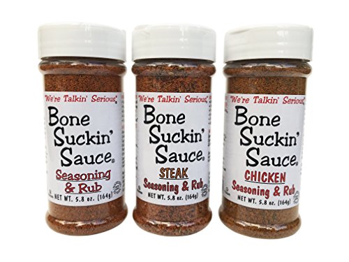 Seasoning & Rub, Original 5.8 oz,
Seasoning & Rub, Chicken 5.8 oz and
Seasoning & Rub, Steak 5.8 oz