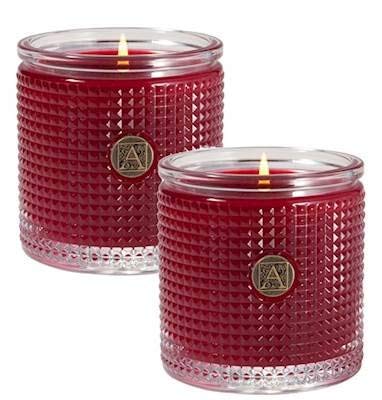 The Smell of Christmas Textured Glass Candle - 6 oz