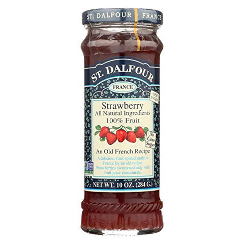 St Dalfour Strawberry Preserve, 10 oz