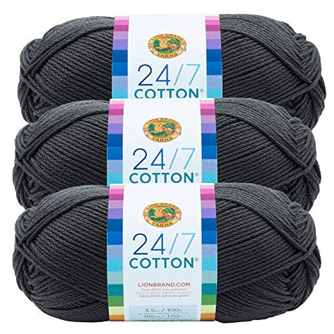 24/7 Cotton Yarn, Charcoal