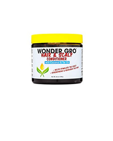 Wonder Gro Coconut & Tar Oil Hair and Scalp Conditioner, 12 oz