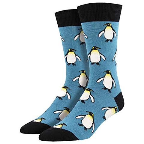 Men's Novelty Crew The Coolest Emperor Socks, Blue 10-13