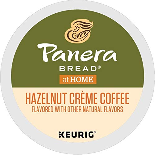 Panera Bread Hazelnut Crème, Single-Serve Keurig K-Cup Pods, Flavored Light Roast Coffee, 32 Count