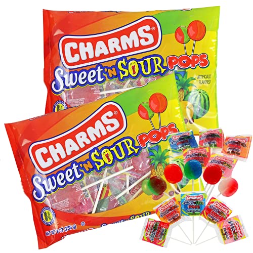 Charms Sweet 'n Sour Pops, 9 oz