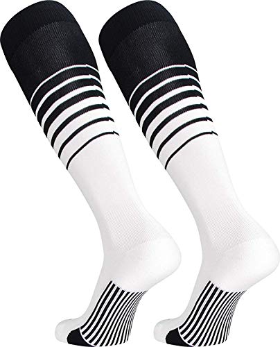 Breaker Over-Calf, Heel/Toe, Black-White, Medium