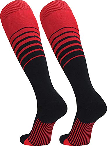 Breaker Over-Calf, Heel/Toe, Scarlet-Black, Small
