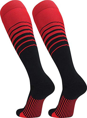 Breaker Over-Calf, Heel/Toe, Scarlet-Black, Small