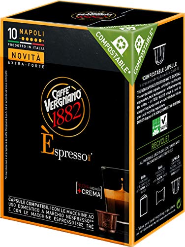 Caffe Vergnano Napoli Espresso Capsule Compostable 10/5gr