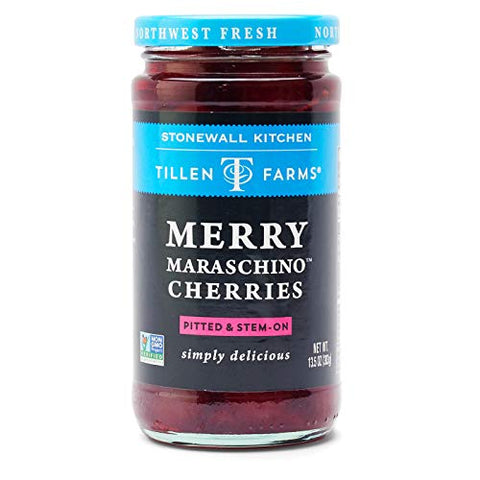 Tillen Farms Merry Maraschino Cherries, 13.5 oz jar