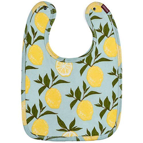 Organic Traditional Bib, Blue Lemon, 12"x10"