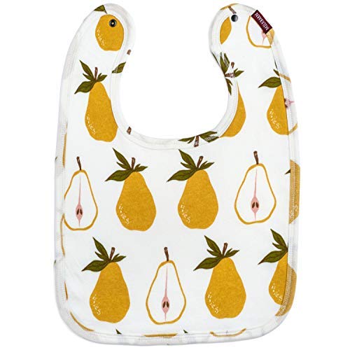 Organic Traditional Bib, Green Pear, 12"x10"