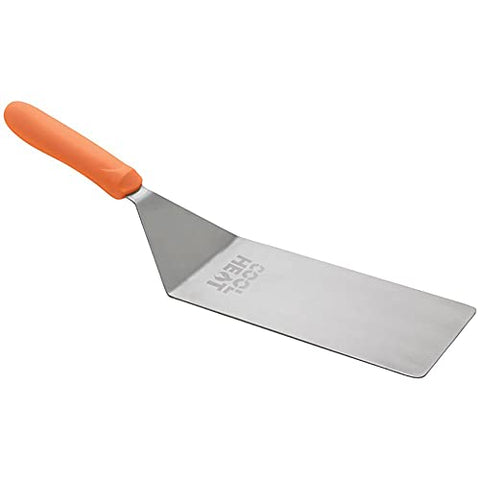 COOLHEAT High Heat Turner w/Offset, Orange Nylon Hdl, 8"x4" Blade