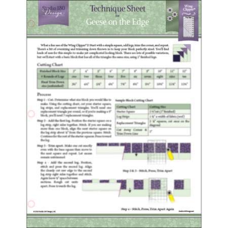 Geese On The Edge Technique Sheet