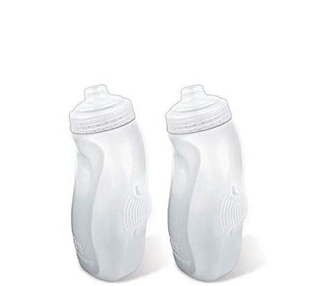 RunLite Xtech Bottle with Jett-Squeeze Caps 2-Pk, Clear 10.5oz