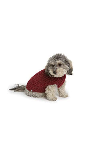 CozyChic Ribbed Pet Sweater Slate Blue, MD