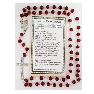 Sacred Heart Chaplet, Carded