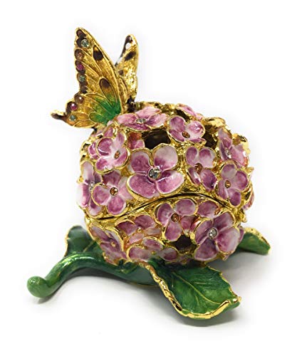 Hydrangea w/Butterfly Box 2-1/2x2-1/4