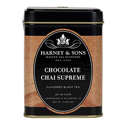 4 Ounce Loose Tea Tins - Flavored Black Tea, Chocolate Chai Supreme