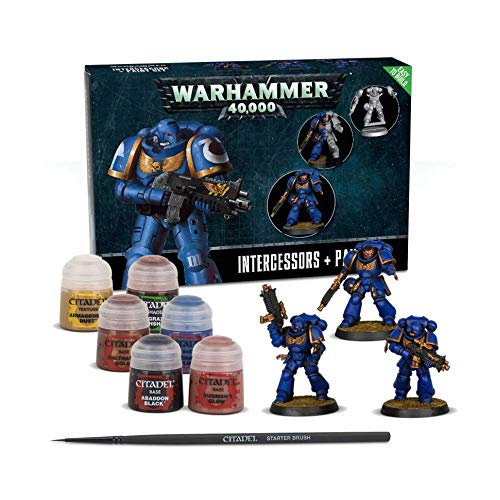Games Workshop Warhammer 40,000 Intercessors + Paint Set