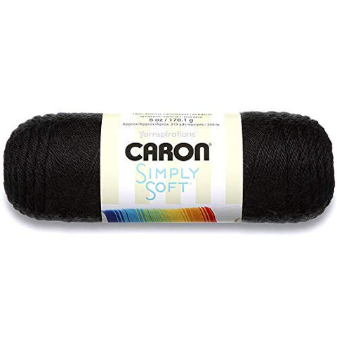 Caron Simply Soft - Solid 6 oz (Black)