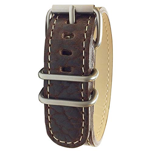 Replacement Band - Chestnut American Bison w/matte hardware, 7/8" -22 mm size for A-2, A-3, A-6 & B-1 Cases (not in pricelist)