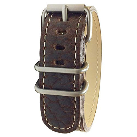 Replacement Band - Chestnut American Bison w/matte hardware, 7/8" -22 mm size for A-2, A-3, A-6 & B-1 Cases (not in pricelist)