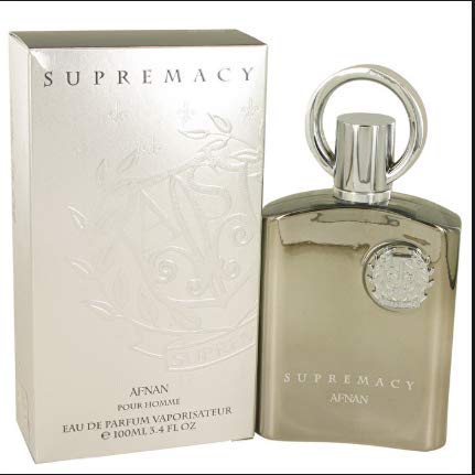 Afnan Supremacy Silver Cologne Eau De Parfum Spray 3.4 oz