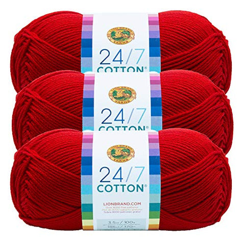 24/7 Cotton Yarn, Red