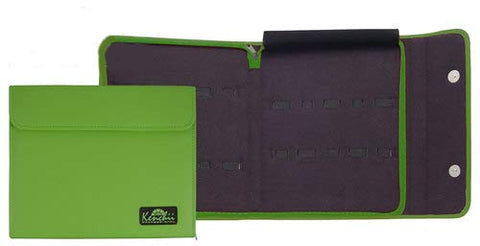 Faux Leather 10-shear case, Green