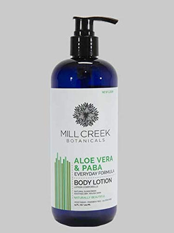 Mill Creek Body Lotion 14 oz (Aloe Vera & Paba)