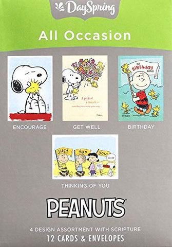 Peanuts - All Occasion - 12 Boxed Cards