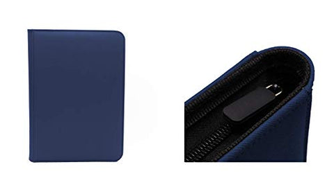 Binder: Dex Zipper 4-Pocket Dark Blue