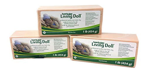 Super Sculpey Living Doll - Baby, 1 lb