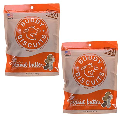 Buddy Biscuits Soft and Chewy Dog Treats w/Peanut Butter - 12oz.