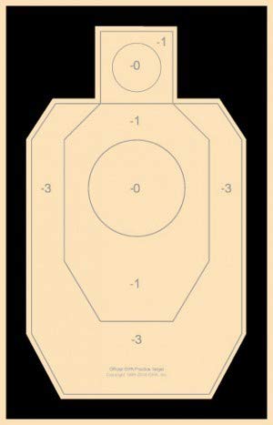 Official IDPA Practice Target, Paper Shooting Target, 22.5" x 34.5", Practice Target (25)