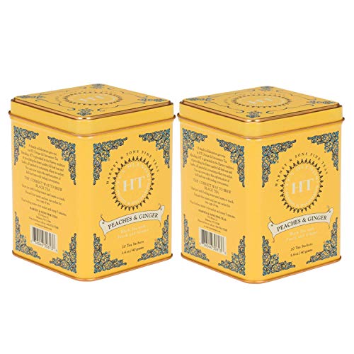 HT Tins - Flavored Black Tea, Peaches & Ginger (20 ct)