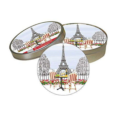 Coasters Tin of 12 Bistro de Paris