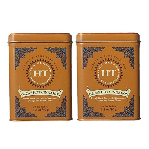 HT Tins - Decaf Flavored Black Tea, Decaf Hot Cinnamon (20 ct)