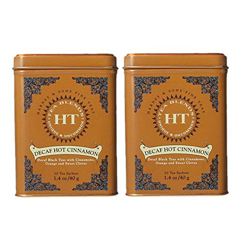 HT Tins - Decaf Flavored Black Tea, Decaf Hot Cinnamon (20 ct)