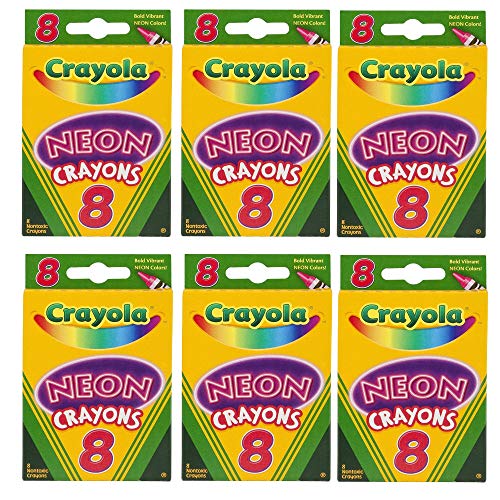 8 ct. Neon Crayons – Capital Books and Wellness