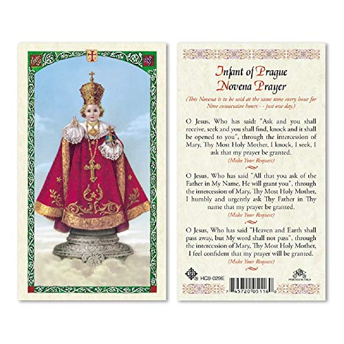 Laminated Holy Card - Infant Of Prague (novena) (Card)
