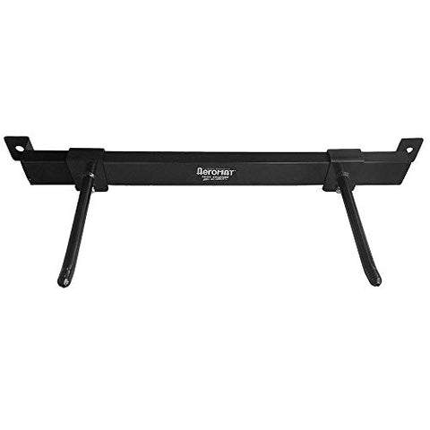 Adjustable workout mat hanging rack - Black