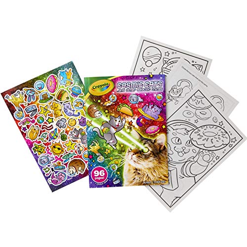 96-Page Coloring Book, Cosmic Cats