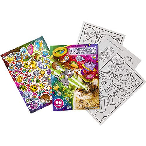 96-Page Coloring Book, Cosmic Cats