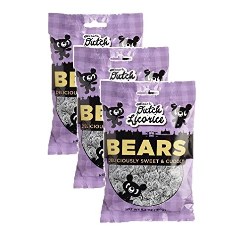 Gustafs Licorice Sugared Bears, 5.2 oz